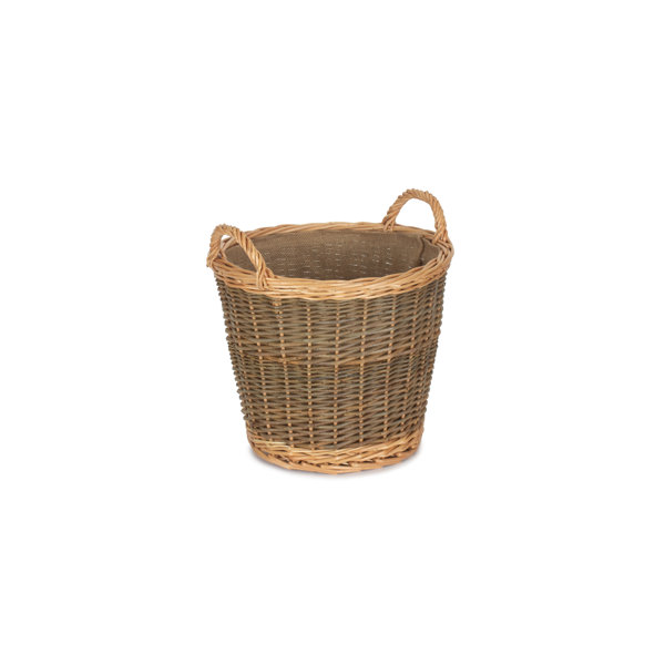 Brambly Cottage Schary Wicker Lined Log Basket & Reviews Wayfair.ie